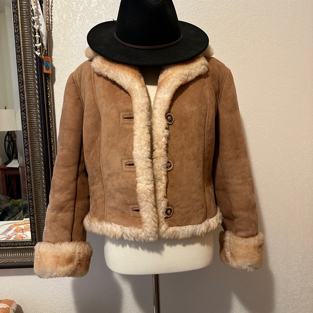 Women's Authentic Western Sheepskin leather Jacket S/M